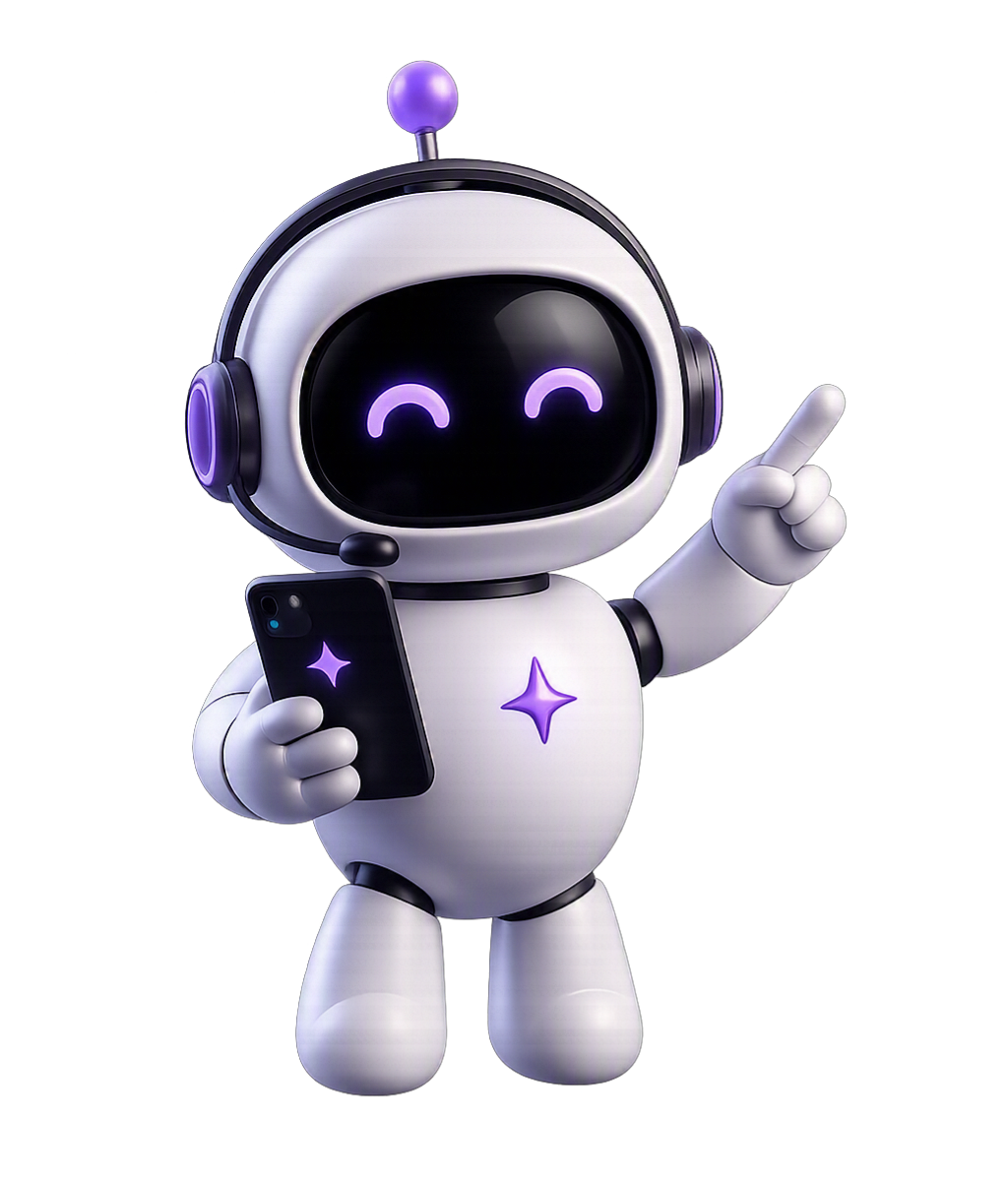 Mascote robô do CollaborAI